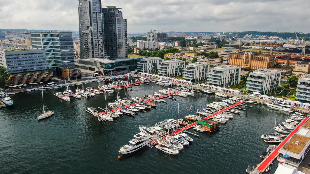 Marina Yacht Park z lotu ptaka
